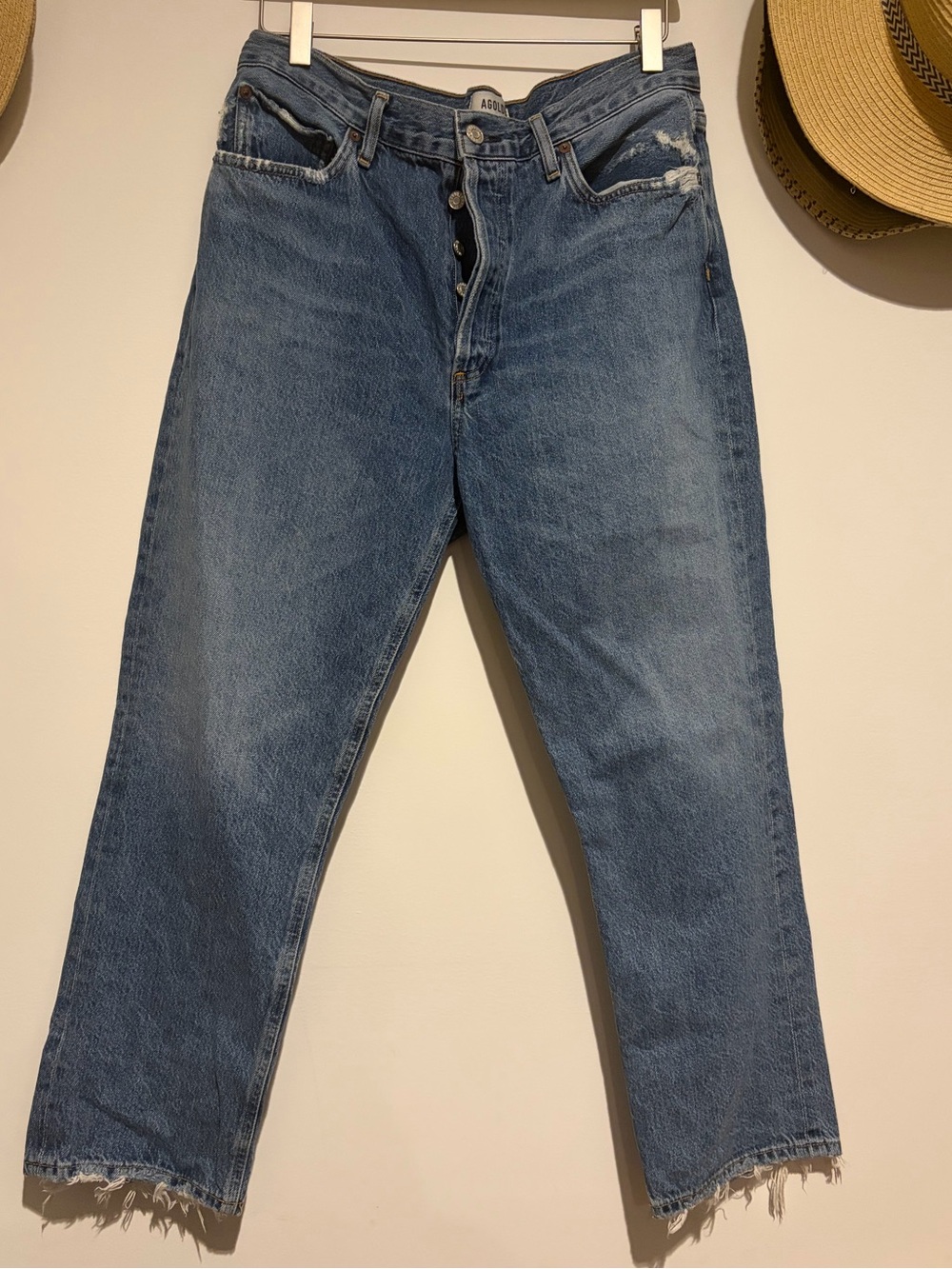 Agolde Women’s Medium Blue Riley Jeans size 30 EUC